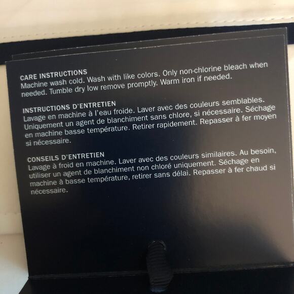 Ralph Lauren Organic Cotton Percale Palmer King Flat Sheet White Polo Navy New - Picture 7 of 10